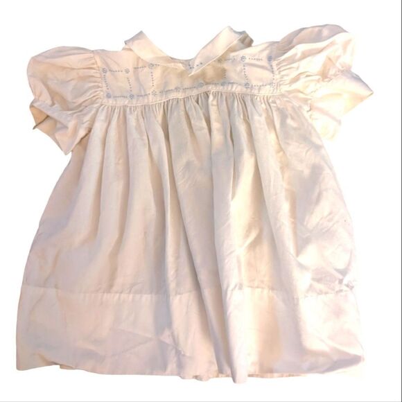 Marshall Field & Co vintage made in France white dress